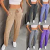 Gioiacombo&trade; Nuovi pantaloni sportivi casual larghi semplici da donna