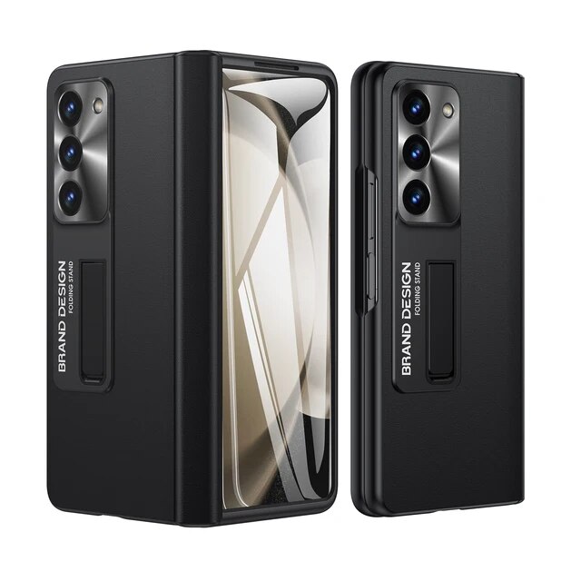 Nappa leather luxury protective case with screen protector for Samsung Galaxy Z Fold3/4/5