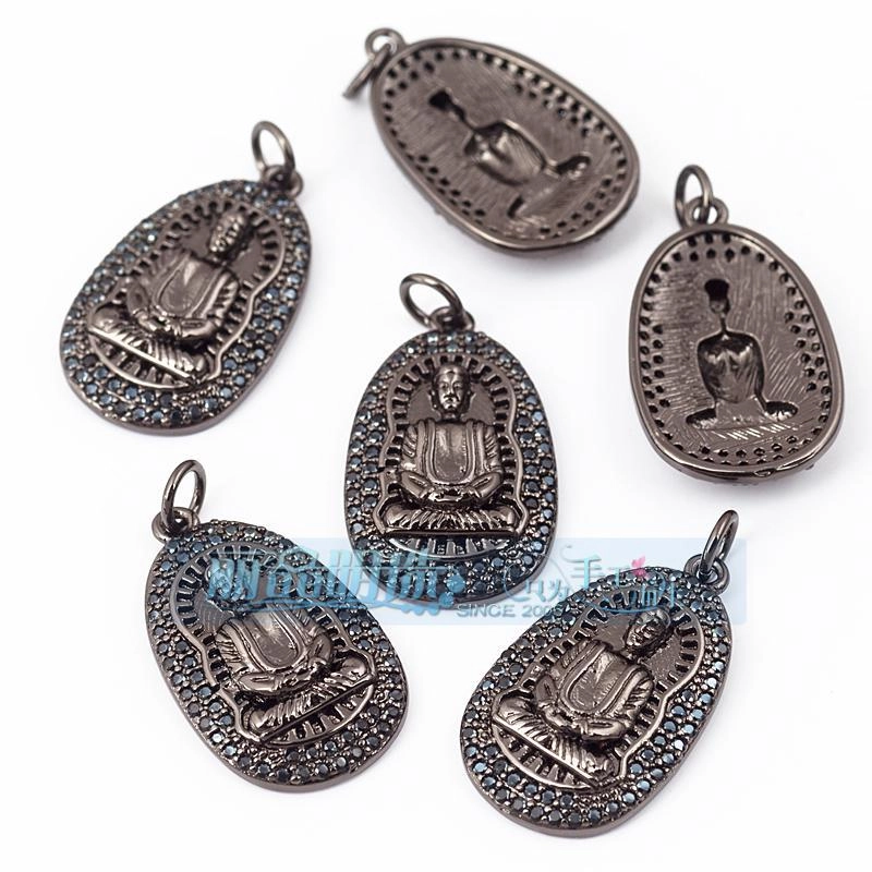 1 Piece Copper Buddha Pendant Jewelry Accessories
