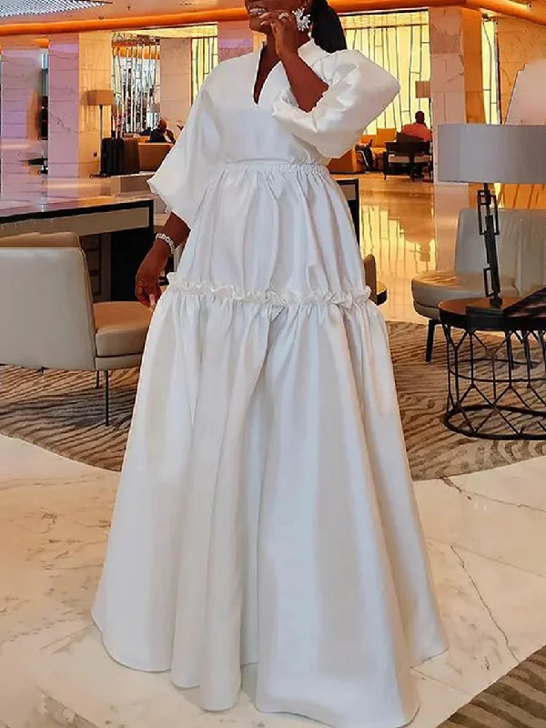 Avalon Puff Sleeve Dress For Women Timeless Elegance Versatile Midi Long Maxi For Any Occasion main image 1