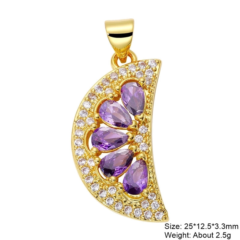 Classic Style Streetwear Cross Devil’s Eye Copper Plating Inlay Zircon 18k Gold Plated Charms