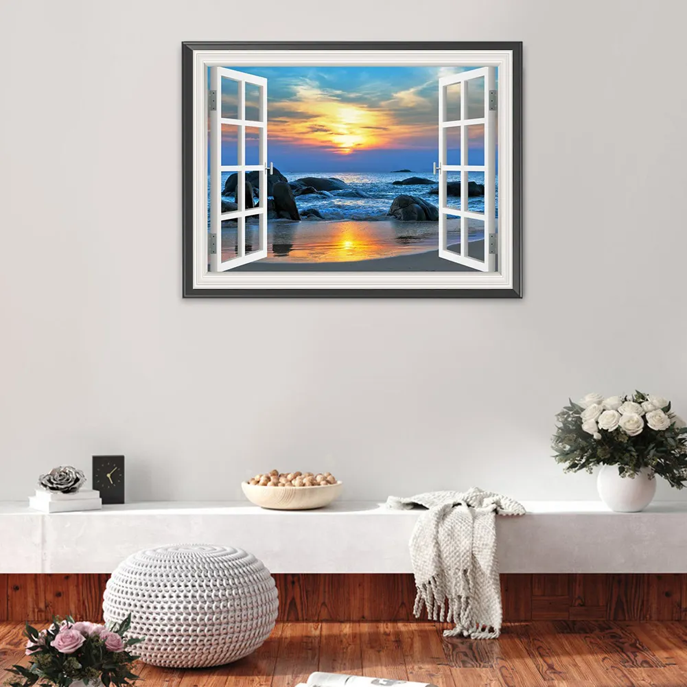 Diamond Painting - Full Round Drill - Sea Landscape(40*30cm)