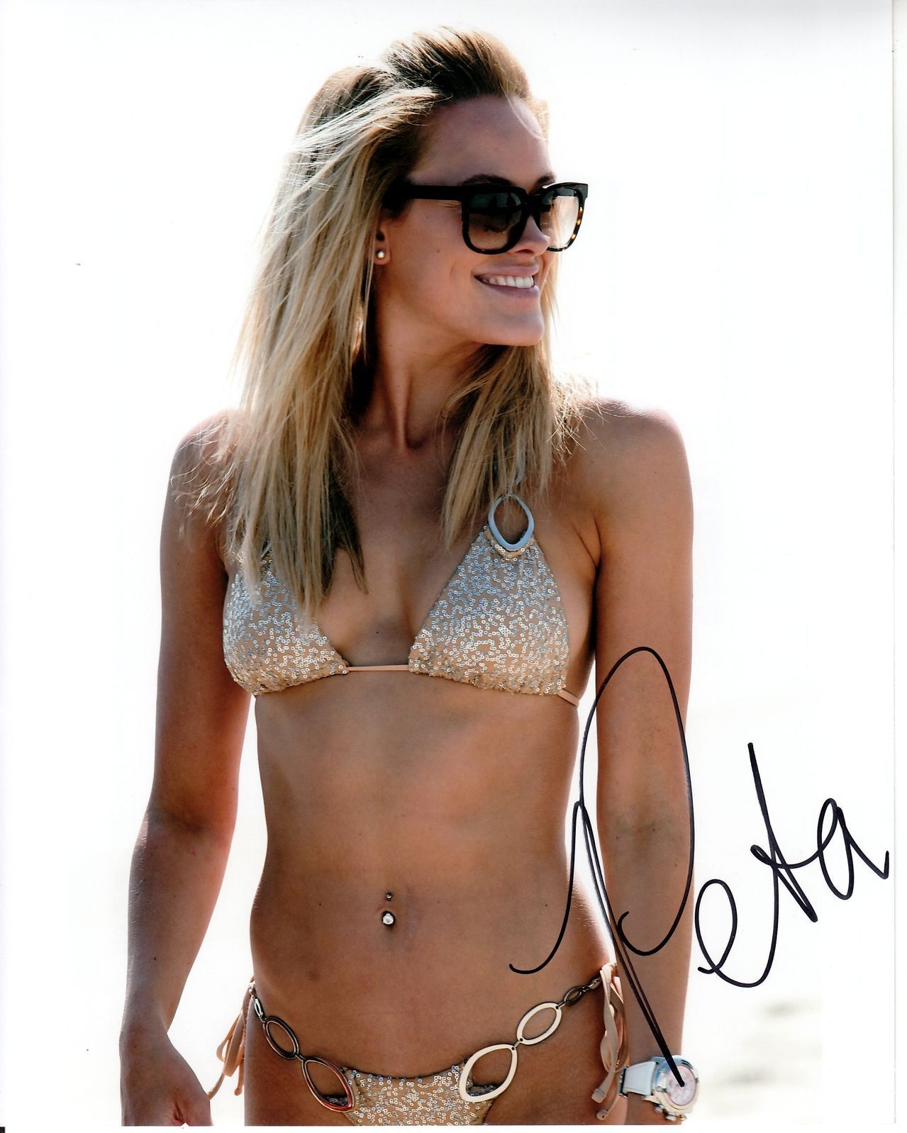 PETA MURGETROYD hand-signed SEXY 8x10 CLOSEUP IN BIKINI w/ uacc rd coa IN-PERSON