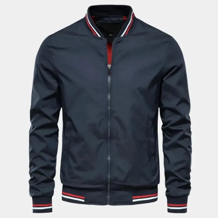 Men's Lightweight Bomber Jacket &ndash; Ribbed Smart Casual Layer &ndash; view 2