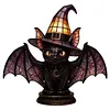 Gothic Witch Hat Night Light Halloween Decorations Colorful Wizard Hat Lamp