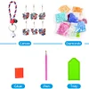 6Pcs DIY Diamond Painting Butterfly Flag Keychain