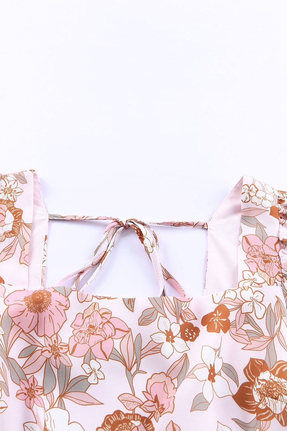 Plus Size White Floral Mini Dress