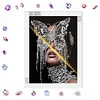 Crystal Butterfly Fringe Mask Special Shaped 5D DIY Partial Drill Diamonds Dots Gem Art Kits 11.81x15.75Inch Diamond Dots Paintings Diamonds Paintings Gem Art for Adults Beginners Home Decor