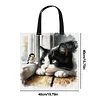 Cats And Birds-11CT DIY Stamped Cross Stitch Shopping Bag 40*40cm