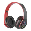 Bluetooth-compatible 5.3 Wireless Over Ear Headset with Colorful LED Lights Wireless Headphones HiFi Stereo Headphones for Classroom Home Office PC Mobile Phone Adults