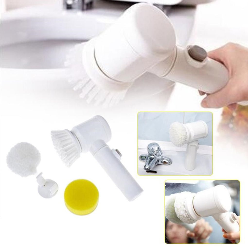 Handheld Electric Scrubber Cleaner | 5-in-1 | 3 Brush Heads