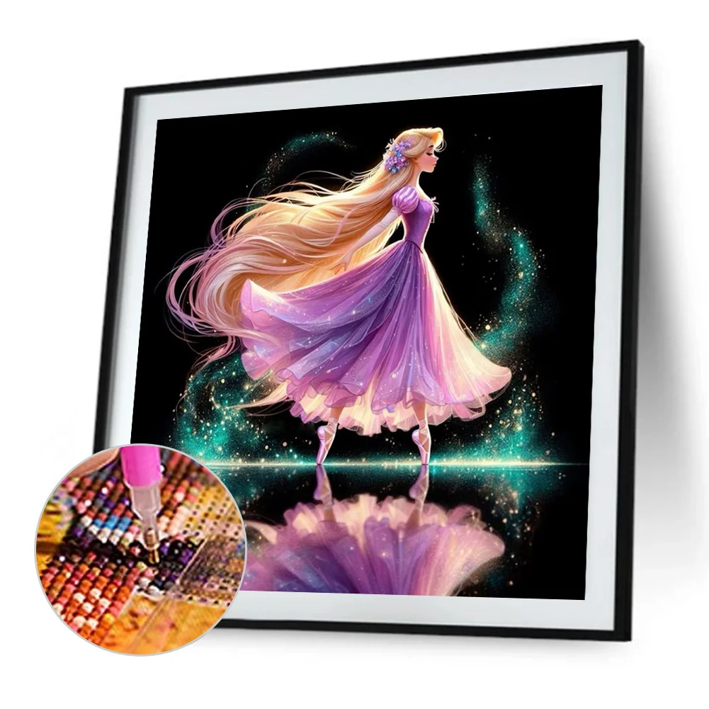 Diamond Painting - Full Round Drill - Princess Rapunzel(Canvas|40*40cm)