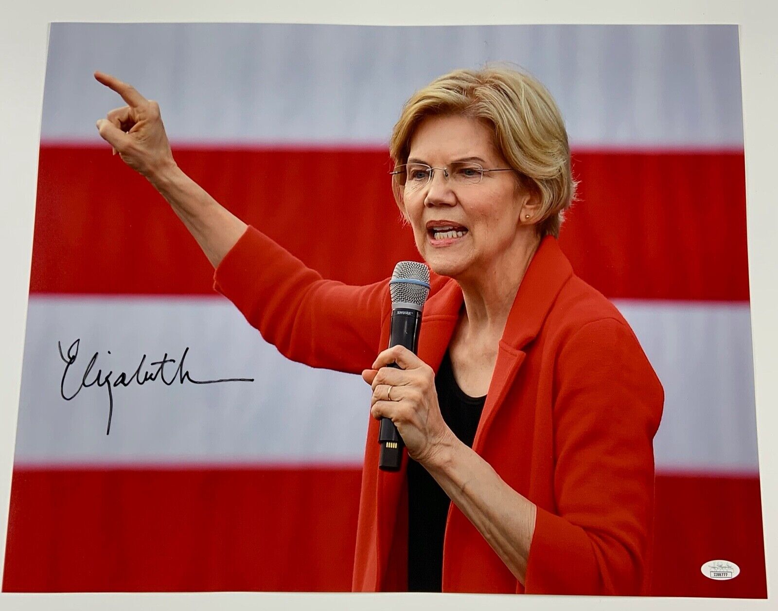 Elizabeth Warren JSA Autograph Signed Photo Poster painting COA 20 x 16 Senator President