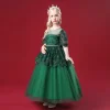 Kids Trailing Gowns Girls Princess Puffy Dresses