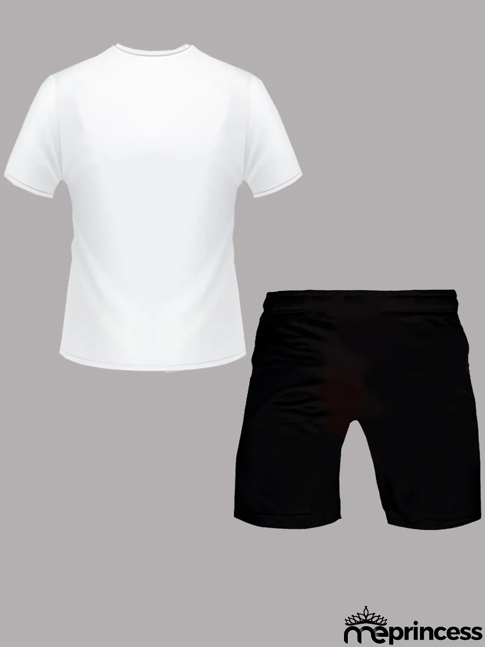 Plus Size summer backwoods print t-shirt set Casual sleeve shorts two-piece set