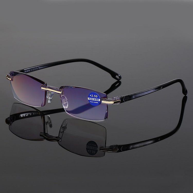 Free Shipping - ColorLight® Blue gems high hardness Anti-wear anti blue light intelligent dual focus reading glasses