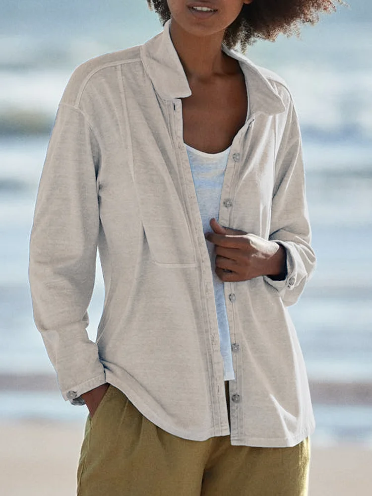 Casual loose Long Sleeve Shirt