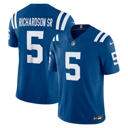 Men's Indianapolis Colts #5 Anthony Richardson Sr. Nike Royal Vapor F.U.S.E. Limited Jersey