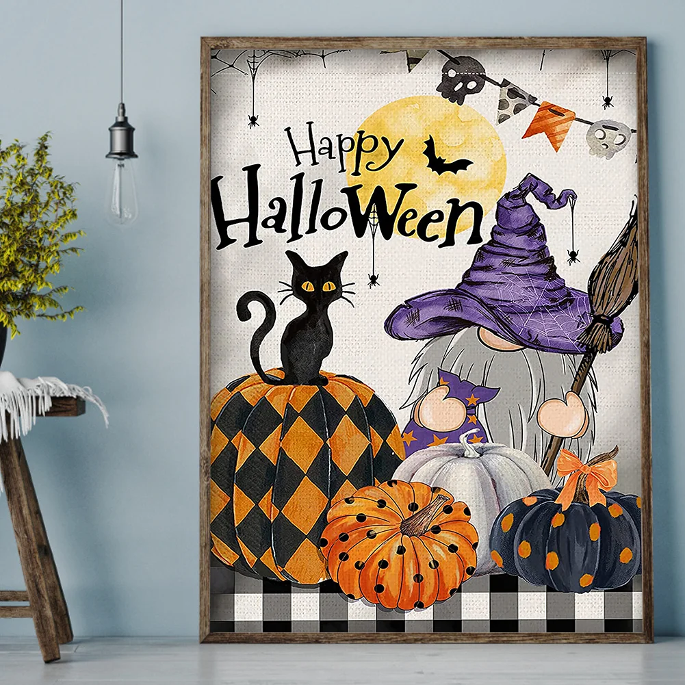 5D Kit Rhinestone DIY Halloween Goblin Full Round Drill Diamond Painting