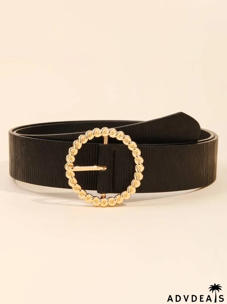Round Buckle Belt