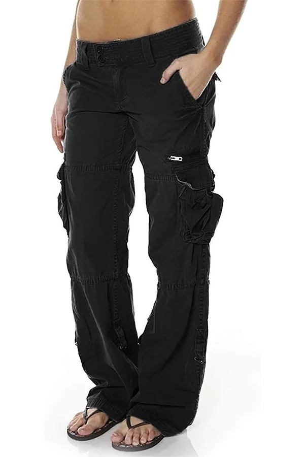Women's Tactical Active Loose Multi-Pockets Cargo Pants 