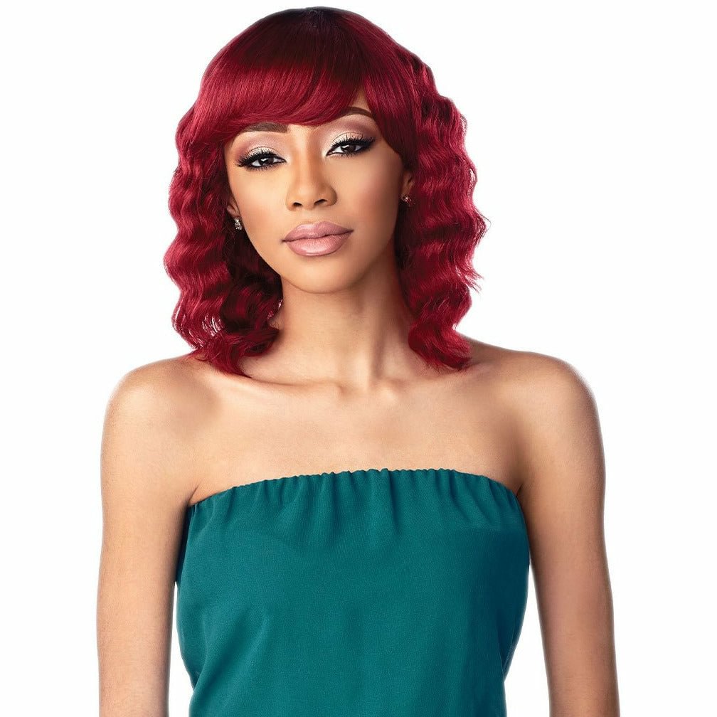Sensationnel 10A 100% Unprocessed Human Hair Wig - Loose Deep 12"