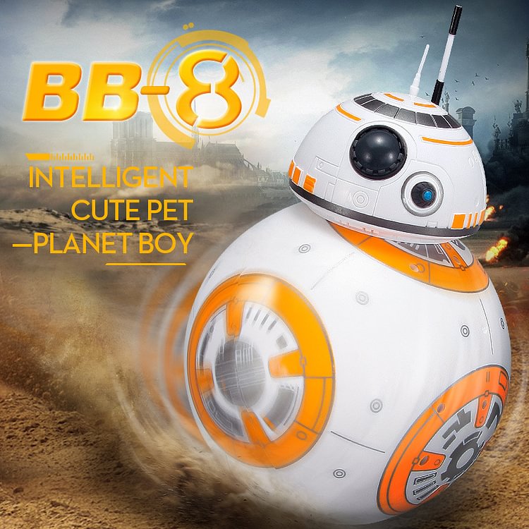 ToyTime Fast delivery Version BB-8 Ball 20.5 cm RC BB 8 Droid Robot 2.4G Remote Control BB8 Intelligent Robot Action Figure Model RC Toy