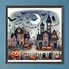 (40*40cm)Halloween Street - Full Round Drill Diamond Painting
