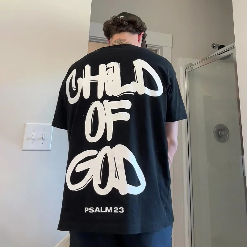 Outletsltd 100% Cotton™️ Child Of God Print T-shirt