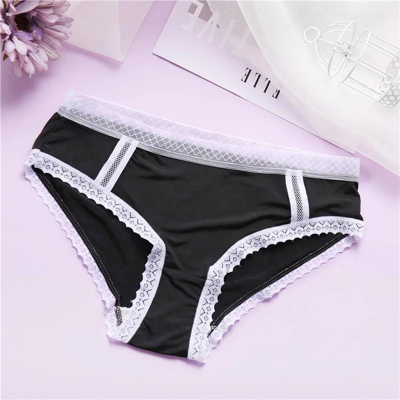 M-XL Sexy Seamless Panties Women Lace Underwear Solid Color Female Underpants Briefs Pantys for Woman Hollow Intimates Lingerie