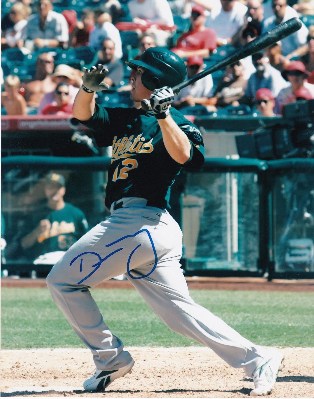 DONNIE MURPHY OAKLAND A'S ACTION SIGNED 8x10