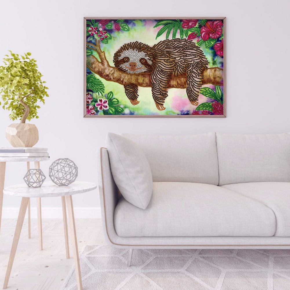 swarovski crystal sloth