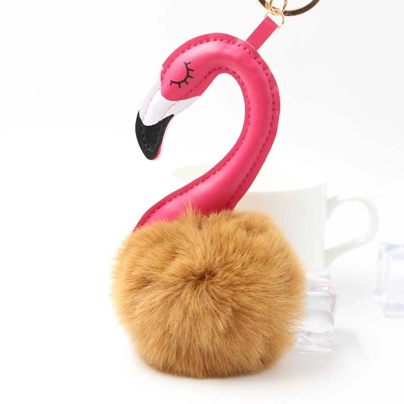 Plush Flamingo Bag Charms