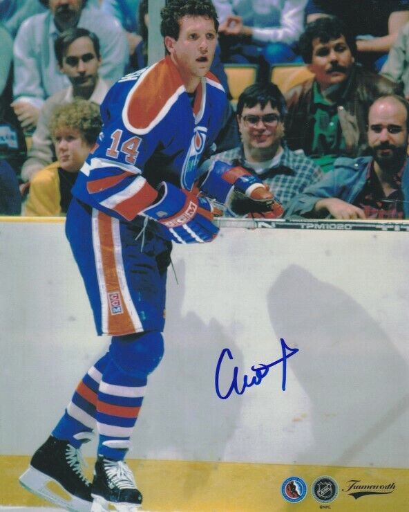 VINTAGE CRAIG MACTAVISH SIGNED EDMONTON OILERS 8x10 Photo Poster painting #3 Autograph