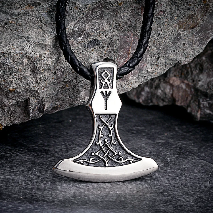 Viking Thor's Hammer Stainless Steel Necklace