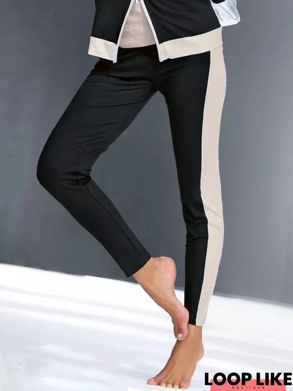 Sports Loose Color Block Sweatpants