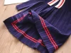 Kid Baby Girls Rabbit Sailor Collar New Knitted Preppy Dress