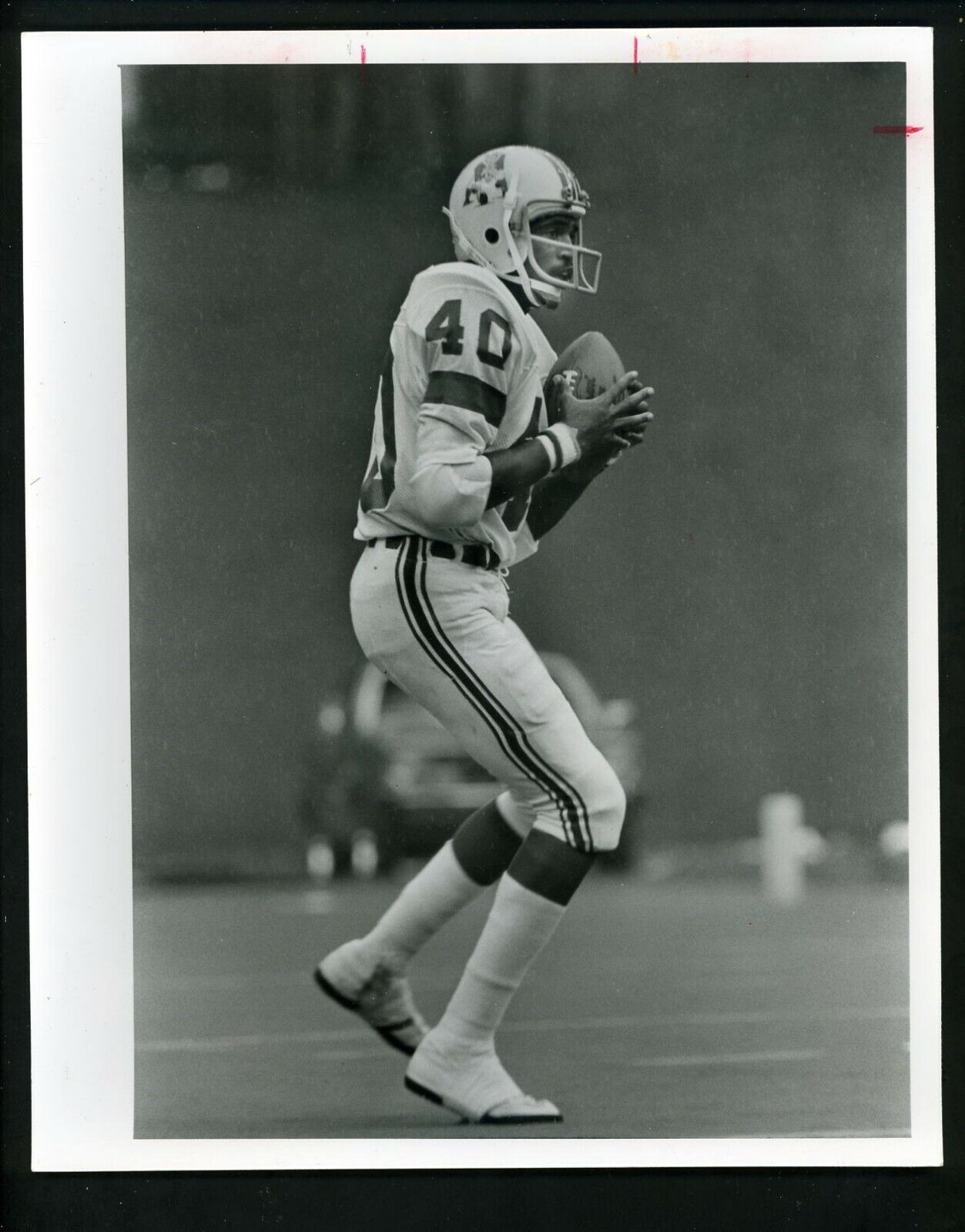 Mike Haynes 1976 Press Original Photo Poster painting New England Patriots