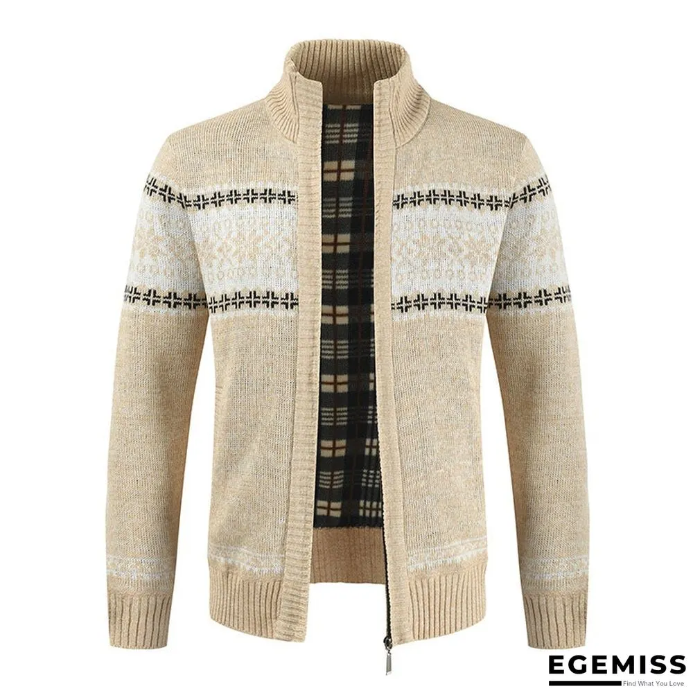 Men's Sweater With Color Matching Collar | EGEMISS