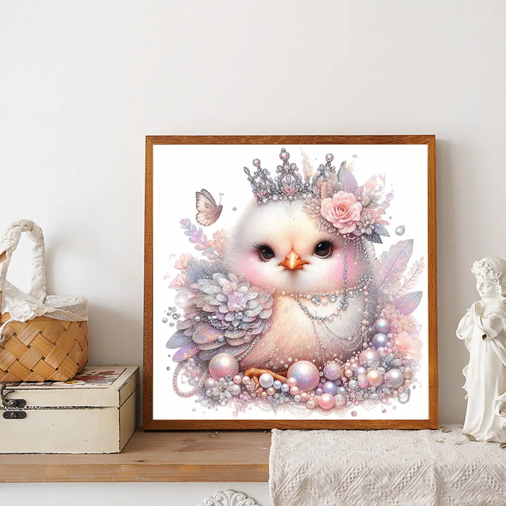 Full Round Diamond Painting 30*30cm - Bejeweled Chicken