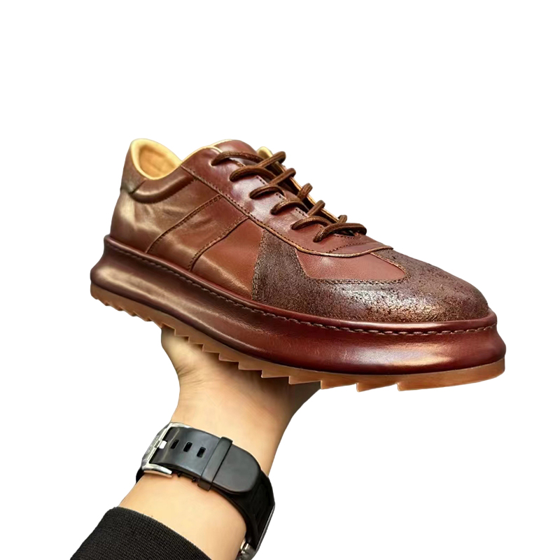 Handmade Retro Horsehide Casual Sneakers DANRRIO.COM DANRRIO