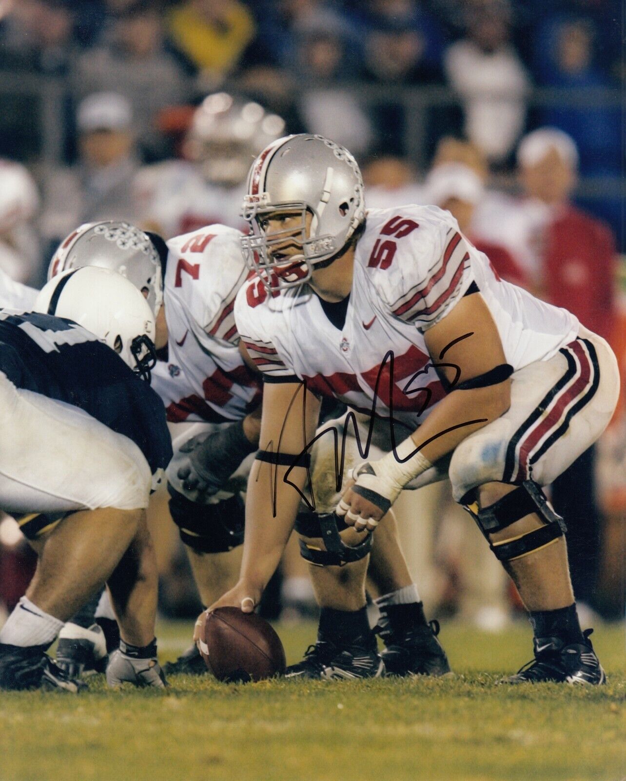 Nick Mangold #11 8x10 Signed W/ COA Ohio State Buckeyes 032419