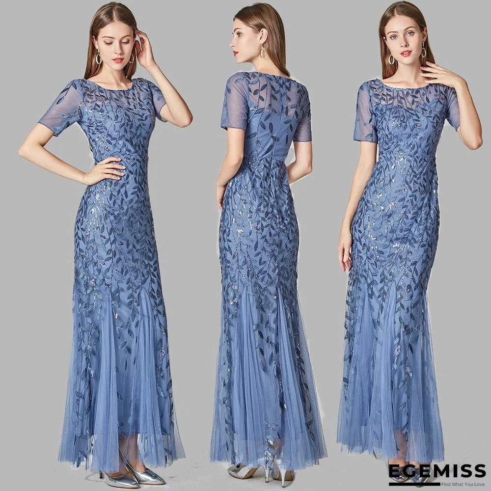 Banquet Host Evening Dress Fishtail Dress Woman Black Dresses | EGEMISS