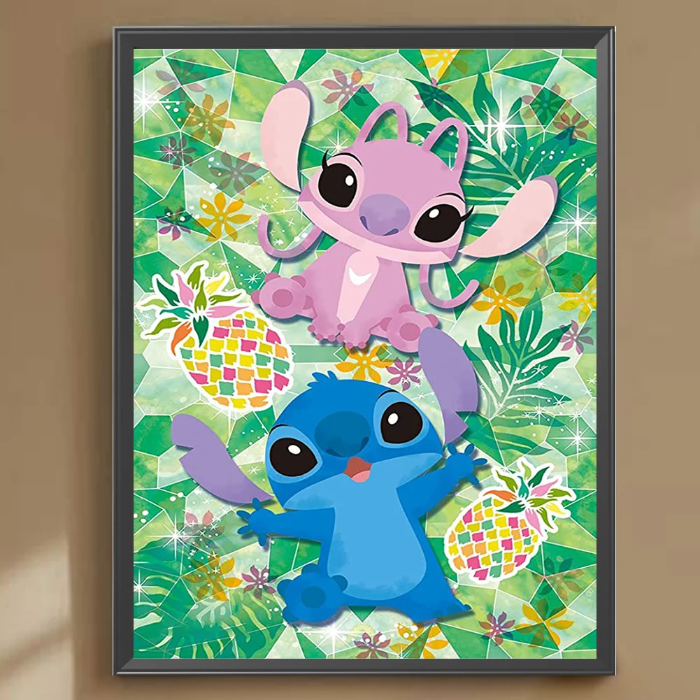 Full Round Diamond Painting 30*40cm - Stitch