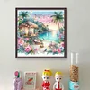 Beach Scenery-11CT Stamped Cross Stitch 40*40cm/15.75*15.75in