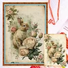 (Big Size) Flowers And Rabbit - 11CT Counted Cross Stitch 40*60cm/15.75*23.62in