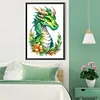 (40*60cm)Dinosaur on a Garland -  Full Round Drill Diamond Painting