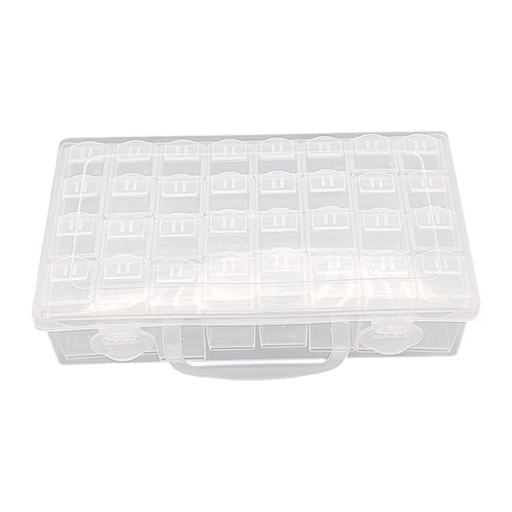 32 Slots Container Case Clear DIY Craft Storage for Embroidery Tools