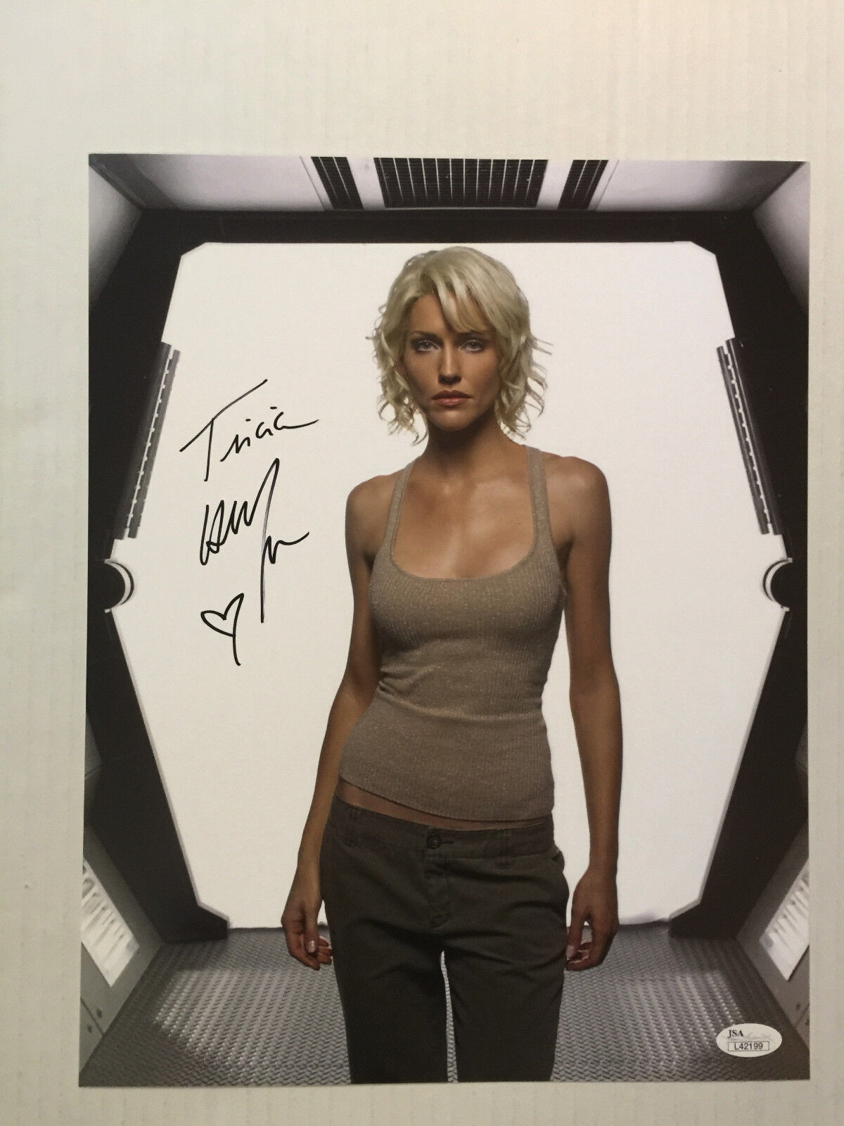 Tricia Helfer Battlestar Galactica Autograph Signed Photo Poster painting JSA 11 x14 #1