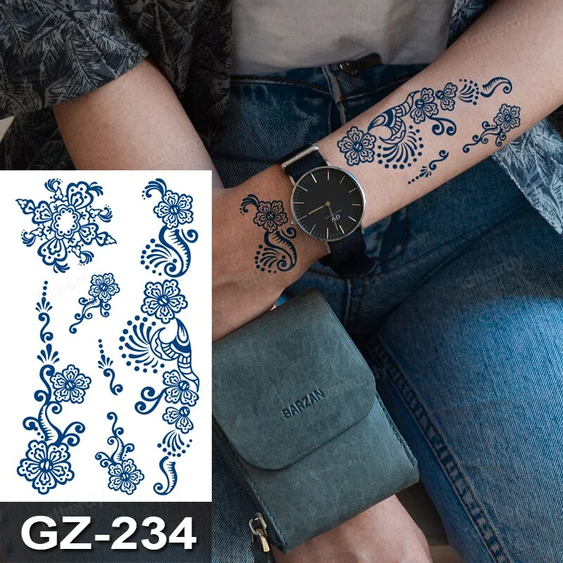 Anime Temporary Tattoo Fruit Ink Waterproof Natural Safety Lasting Juice DIY Body Art Tattoo Arm Sleeve Hand Paints Tattoo Fake
